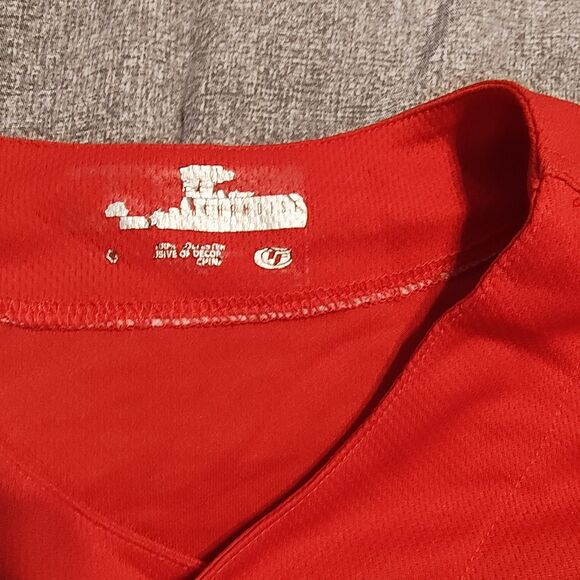 Texas Rangers True Fan Jersey Mens Large Red MLB Baseball - Picture 5 of 13